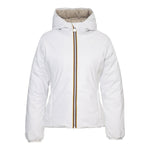 K-WAY giubbino reversibile con zip e cappuccio bicolore Bianco/beige per Bambina K5123QWX BIANCO/BEIGE K-WAY