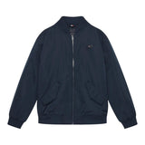 TOMMY HILFIGER giubbino tinta unita con zip e logo Blu per Bambino KB0KB09091 BLU TOMMY HILFIGER