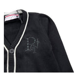 CESARE PACIOTTI cardigan tinta unita con profili in contrasto Nero per Neonato MGP5359BNX NERO CESARE PACIOTTI