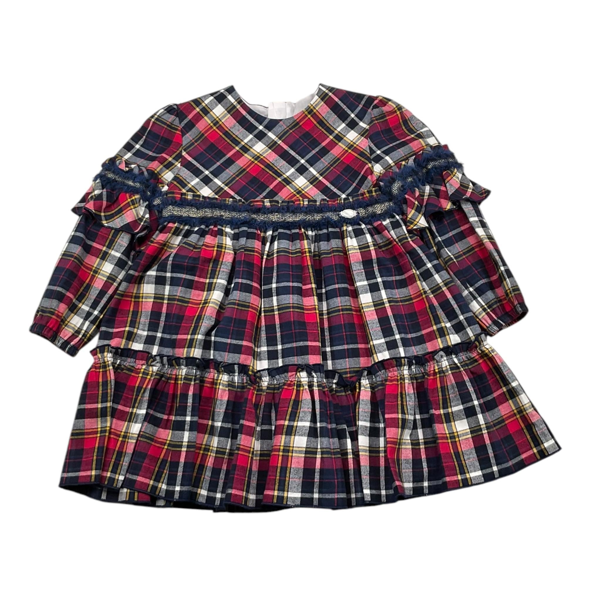MIRANDA abito manica lunga fantasia scozzese Blu per Bambina 360250V BLU MIRANDA
