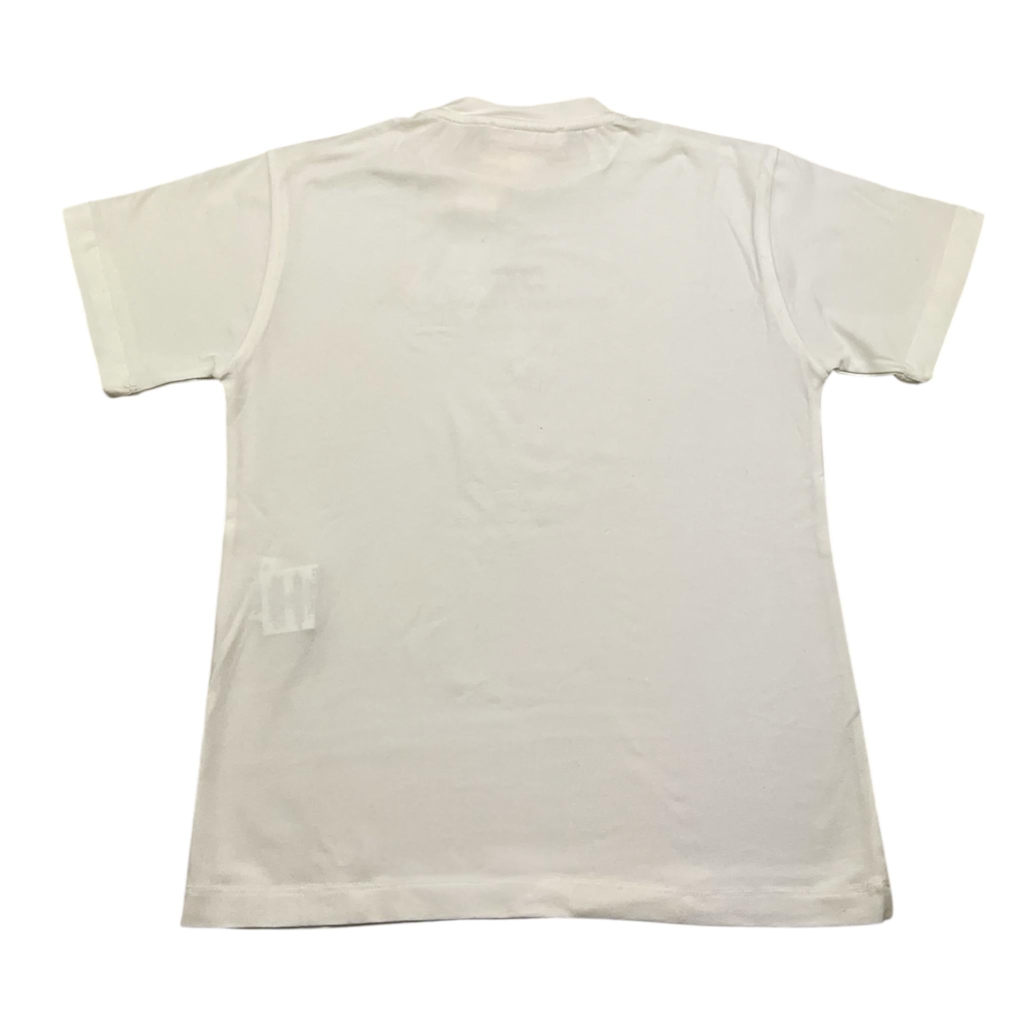 ELISABETTA FRANCHI t-shirt girocollo tinta unita con stampa logo Panna per Bambina EFTS216 PANNA ELISABETTA FRANCHI
