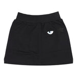 CHIARA FERRAGNI gonna tinta unita con logo Nero per Bambina 510700 NERO CHIARA FERRAGNI