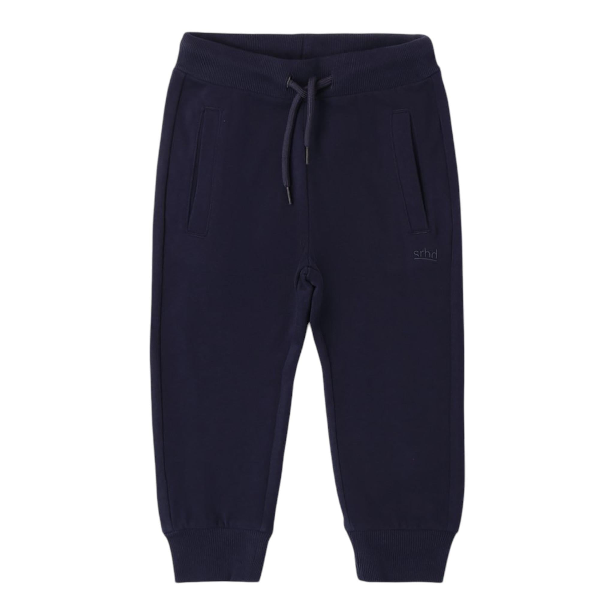 SARABANDA pantalone modello tuta tinta unita con elastico in vita Blu per Neonato X704 BLU SARABANDA