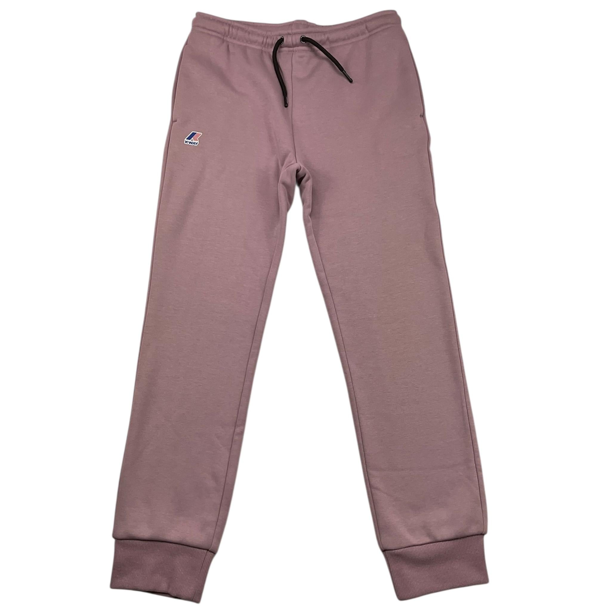 K-WAY pantalone tuta tinta unita con logo Rosa per Bambina K8123CWA ROSA K-WAY