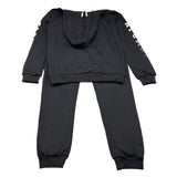 HASHSTAG FOR BOYS completo 2 pezzi felpa-pantalone tinta unita Nero per Bambino 3710 NERO HASHSTAG FOR BOYS