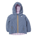 K-WAY giubbino reversibile con zip e cappuccio bicolore Azzurro/lilla per Bambina K5123QWX AZZURRO/LILLA K-WAY