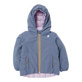 K-WAY giubbino reversibile con zip e cappuccio bicolore Azzurro/lilla per Bambina K5123QWX AZZURRO/LILLA K-WAY