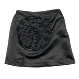 TWINSET gonna tinta unita cn ricamo fiore Nero per Bambina 241GJ2171 NERO TWINSET