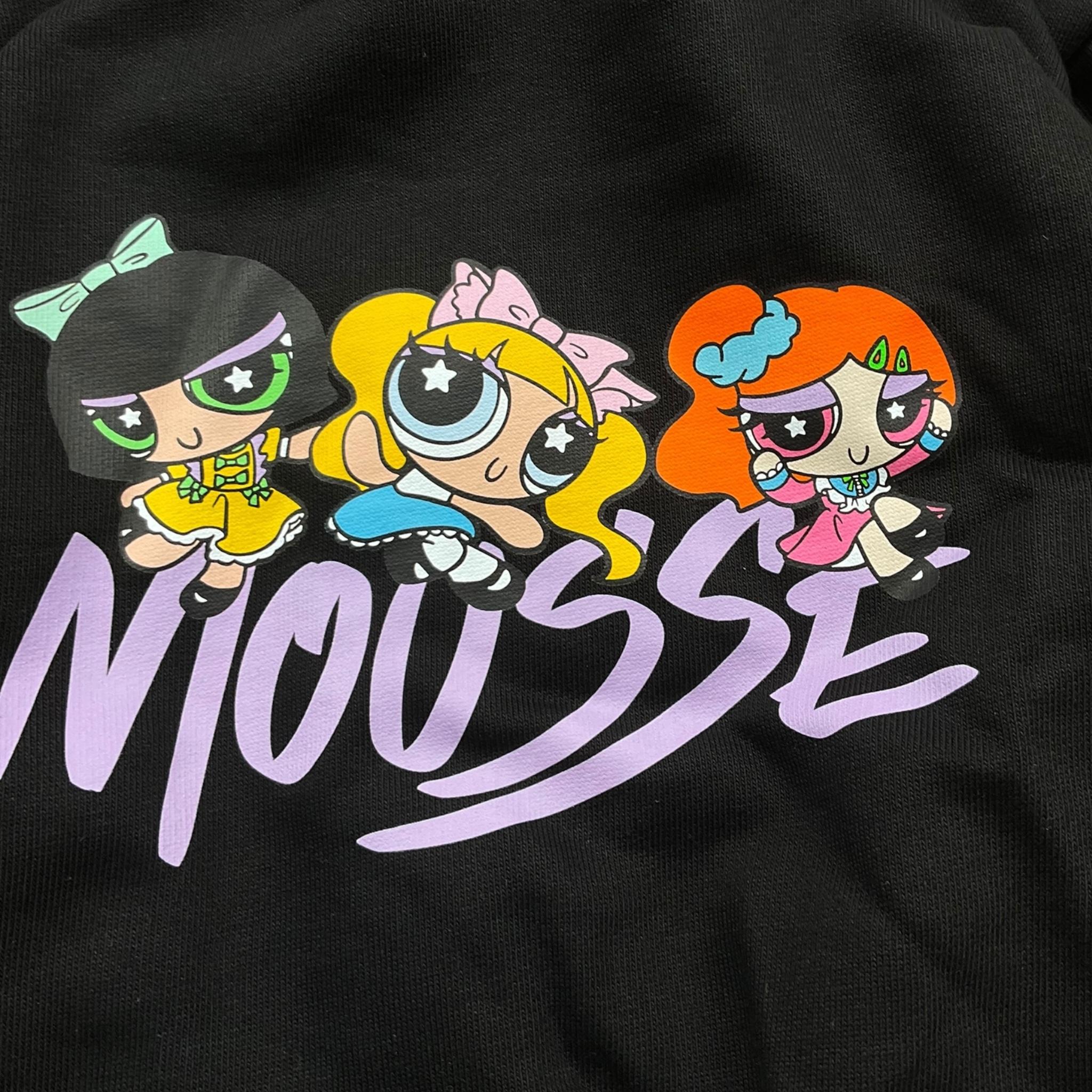 MOUSSE felpa tinta unita con zip e cappuccio Nero per Neonata HKFZ362BN NERO MOUSSE