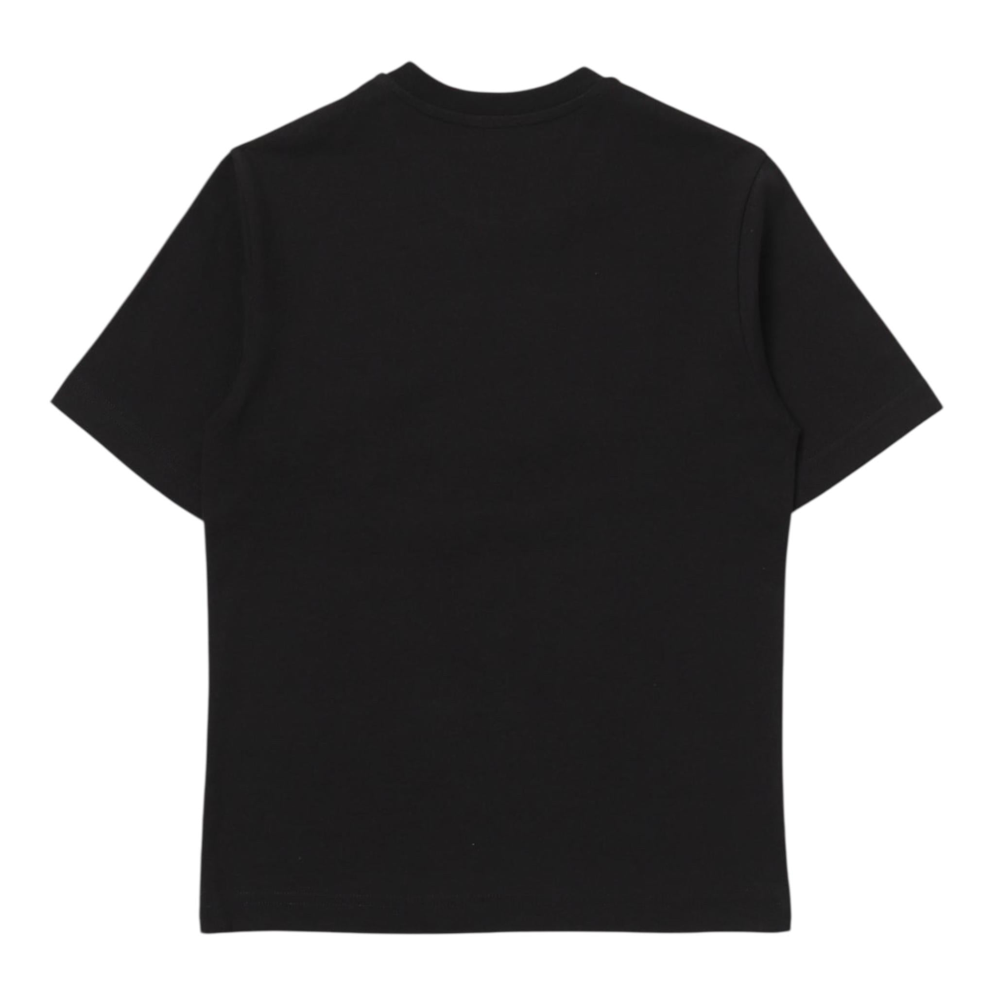DIESEL t-shirt girocollo tinta unita con logo Nero per Bambino J01788 NERO DIESEL