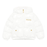 MOSCHINO giubbino tinta unita con cappuccio Bianco per Bambina HDS04R BIANCO MOSCHINO