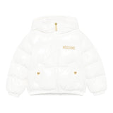 MOSCHINO giubbino tinta unita con cappuccio Bianco per Bambina HDS04R BIANCO MOSCHINO
