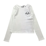 MOSCHINO shirt tinta unita girocollo con stampa Bianco per Bambina HDO011 BIANCO MOSCHINO