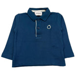 TRUSSARDI polo manica lunga tinta unita Blu per Neonato TIA24081PO BLU TRUSSARDI