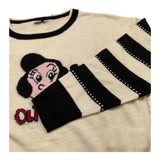 MONNALISA maglia girocollo tinta unita Panna per Bambina 196625 PANNA MONNALISA