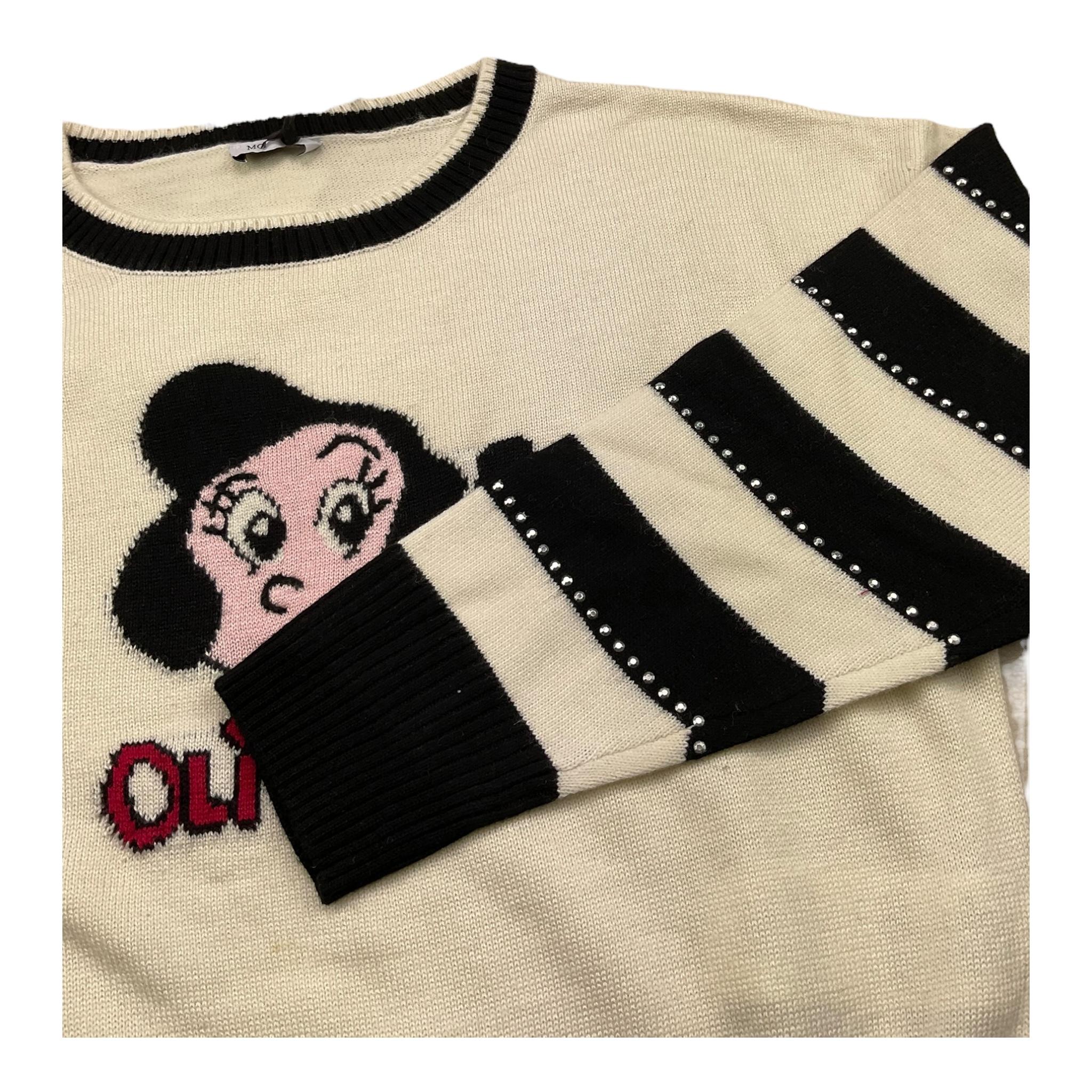 MONNALISA maglia girocollo tinta unita Panna per Bambina 196625 PANNA MONNALISA