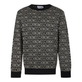 MOSCHINO maglia girocollo stampe logo Nero per Bambina HWW00J NERO MOSCHINO