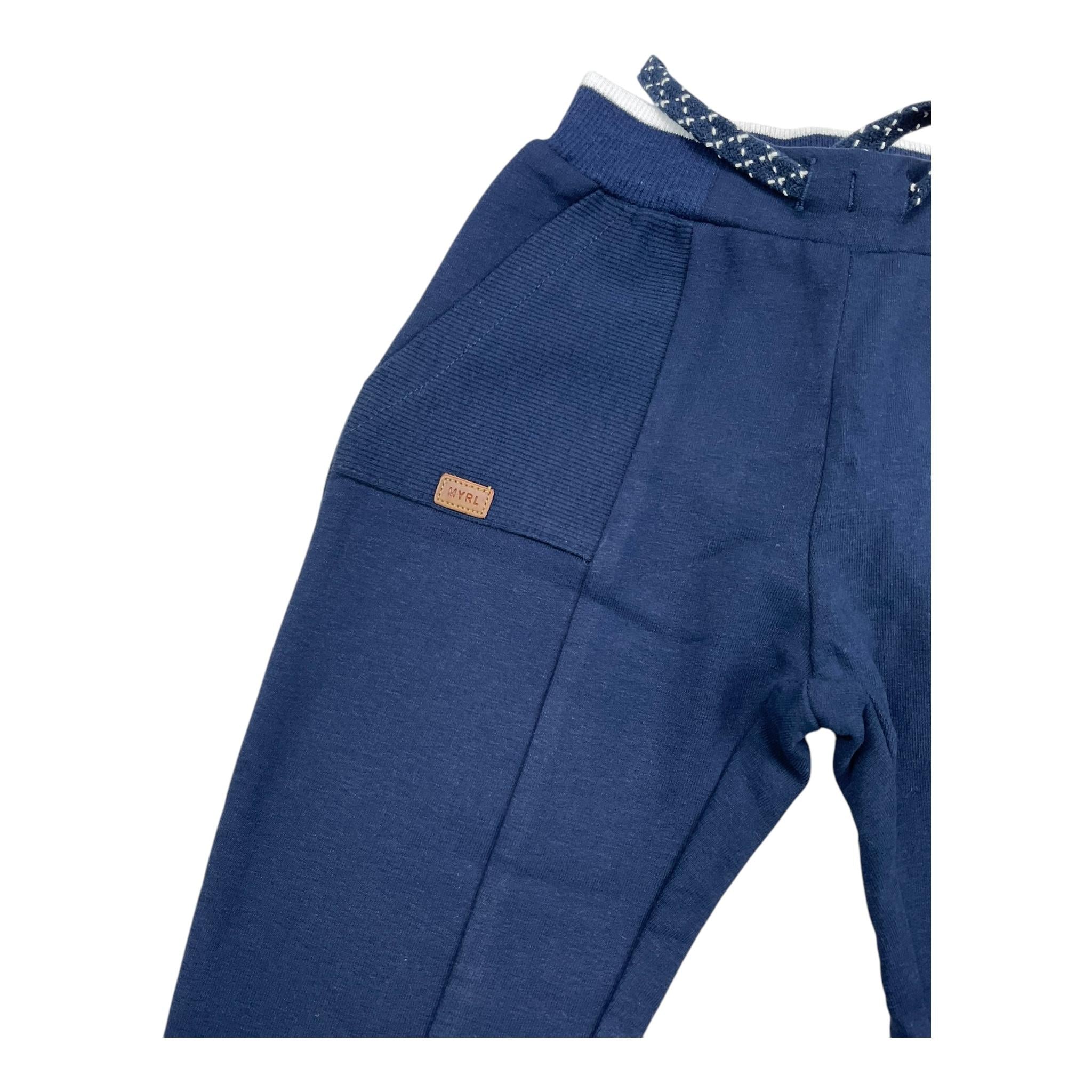 MAYORAL pantalone tuta tinta unita cn elastico in vita Blu per Neonato 2526 BLU MAYORAL