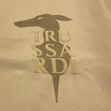 TRUSSARDI felpa girocollo tinta unita con stampa Beige per Bambino TBA25050FE BEIGE TRUSSARDI