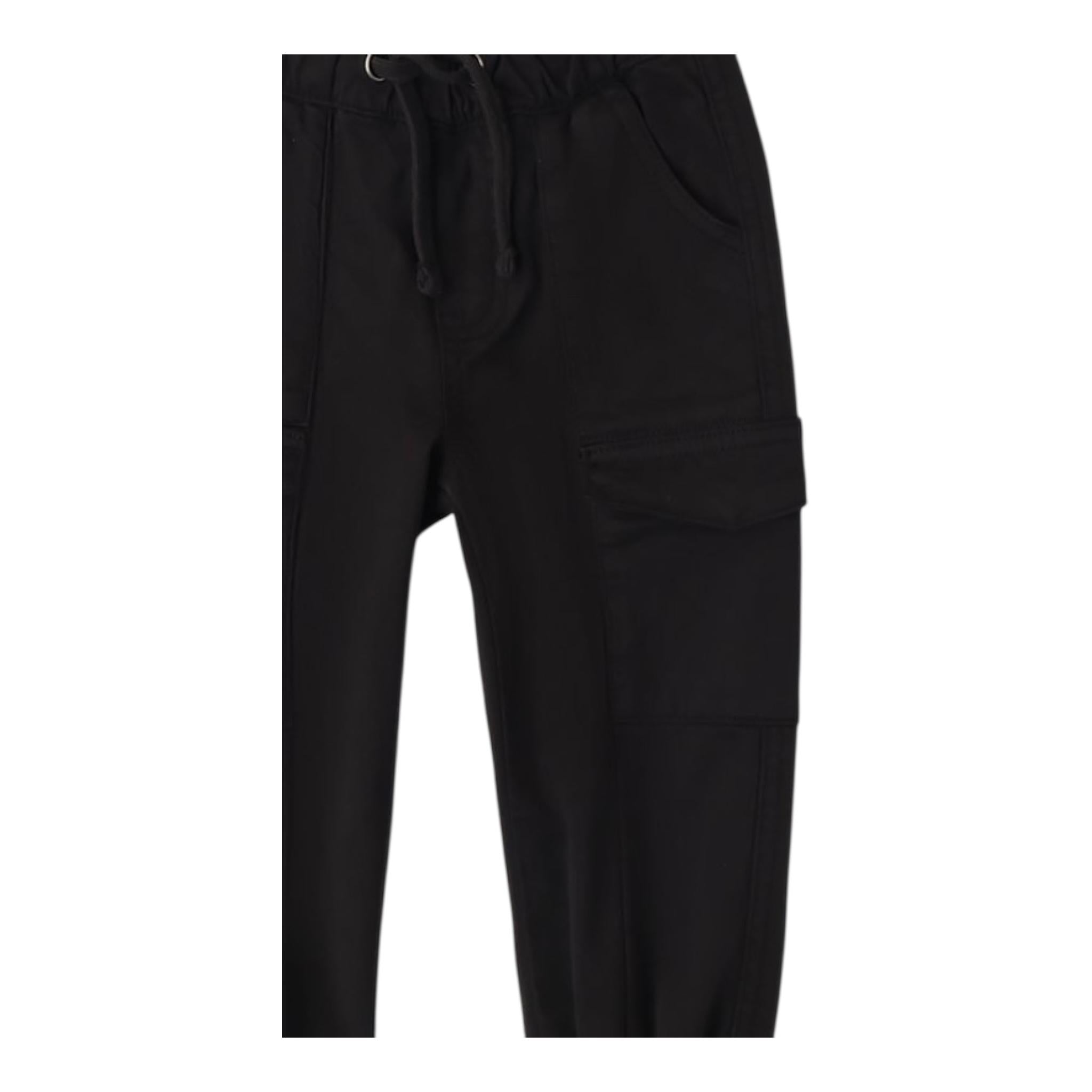 SARABANDA pantalone tinta unita con elastico in vita Nero per Neonato 0A044N NERO SARABANDA