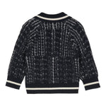 EMPORIO ARMANI cardigan tinta unita con profili in contrasto Blu per Neonato 6DHM62 BLU EMPORIO ARMANI