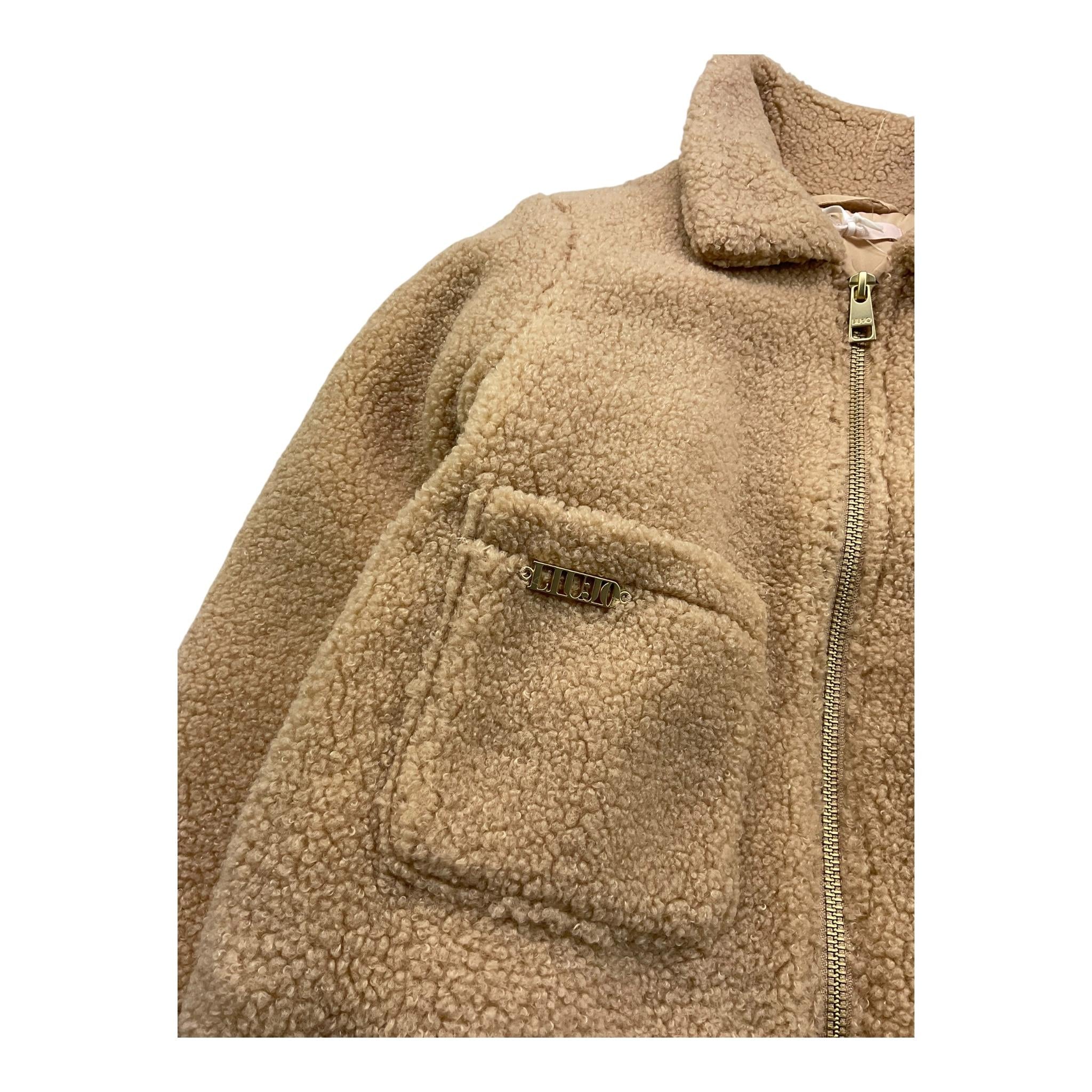 LIU JO giubbino tinta unita modello teddy con zip Beige per Bambina KF4105X BEIGE LIU JO