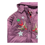 JOHN RICHMOND giubbino tinta unita con cappuccio e ricami Viola per Bambina RGA25109PI VIOLA JOHN RICHMOND