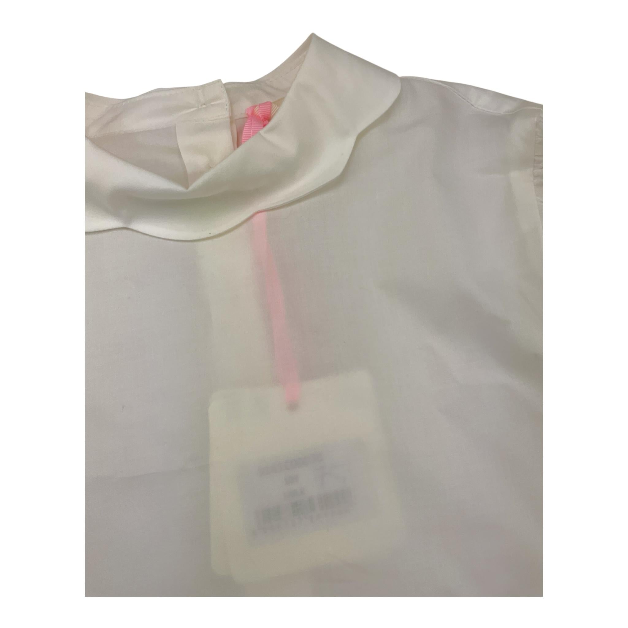 VICOLO camicia tinta unita con colletto Bianco per Bambina 3141C00070J BIANCO VICOLO