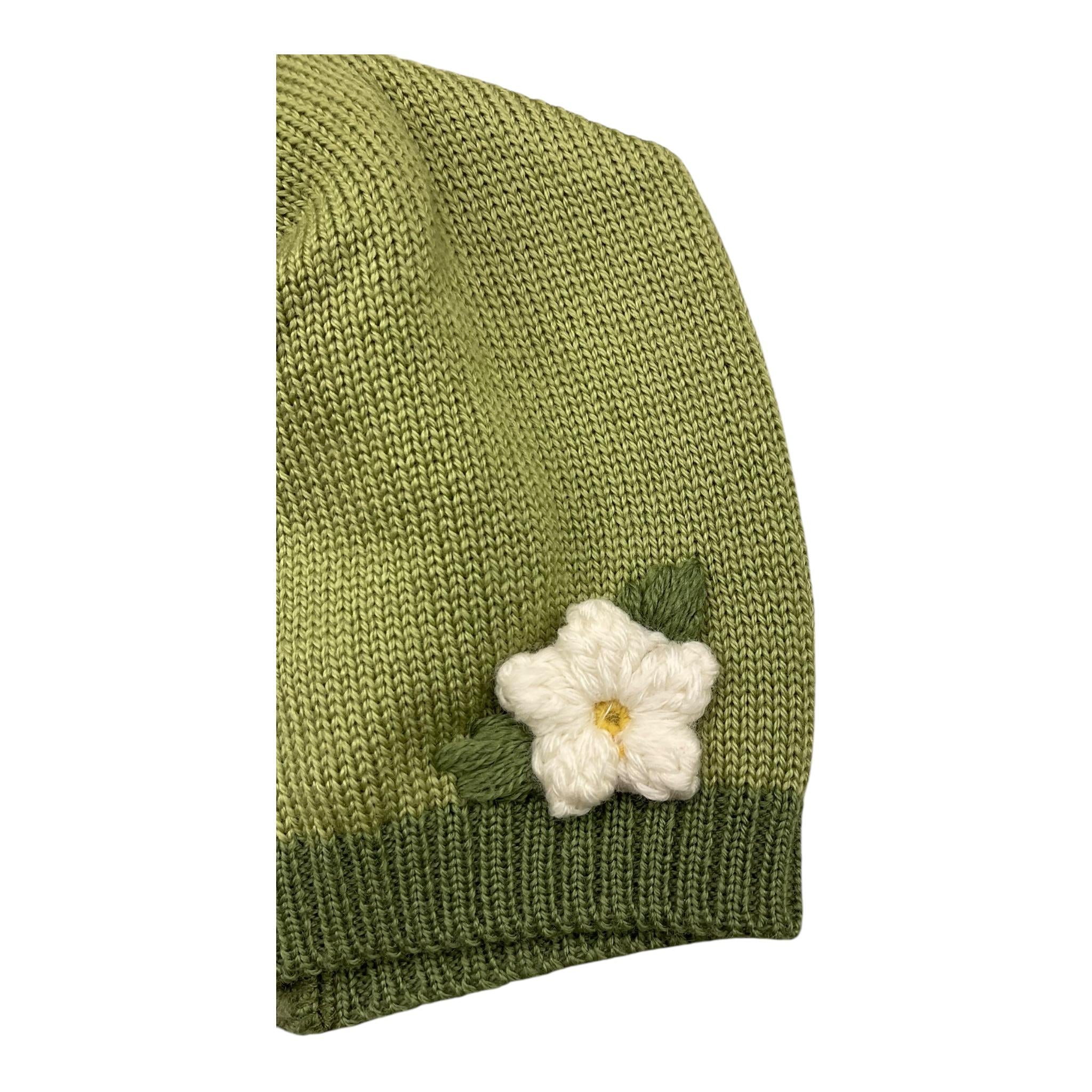 COLORI CHIARI cappello tinta unita con ricami Verde per Neonata FF787176 VERDE COLORI CHIARI