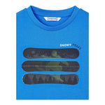 MAYORAL shirt girocollo tinta unita con stampa in contrasto Blu per Bambino 4055J BLU MAYORAL