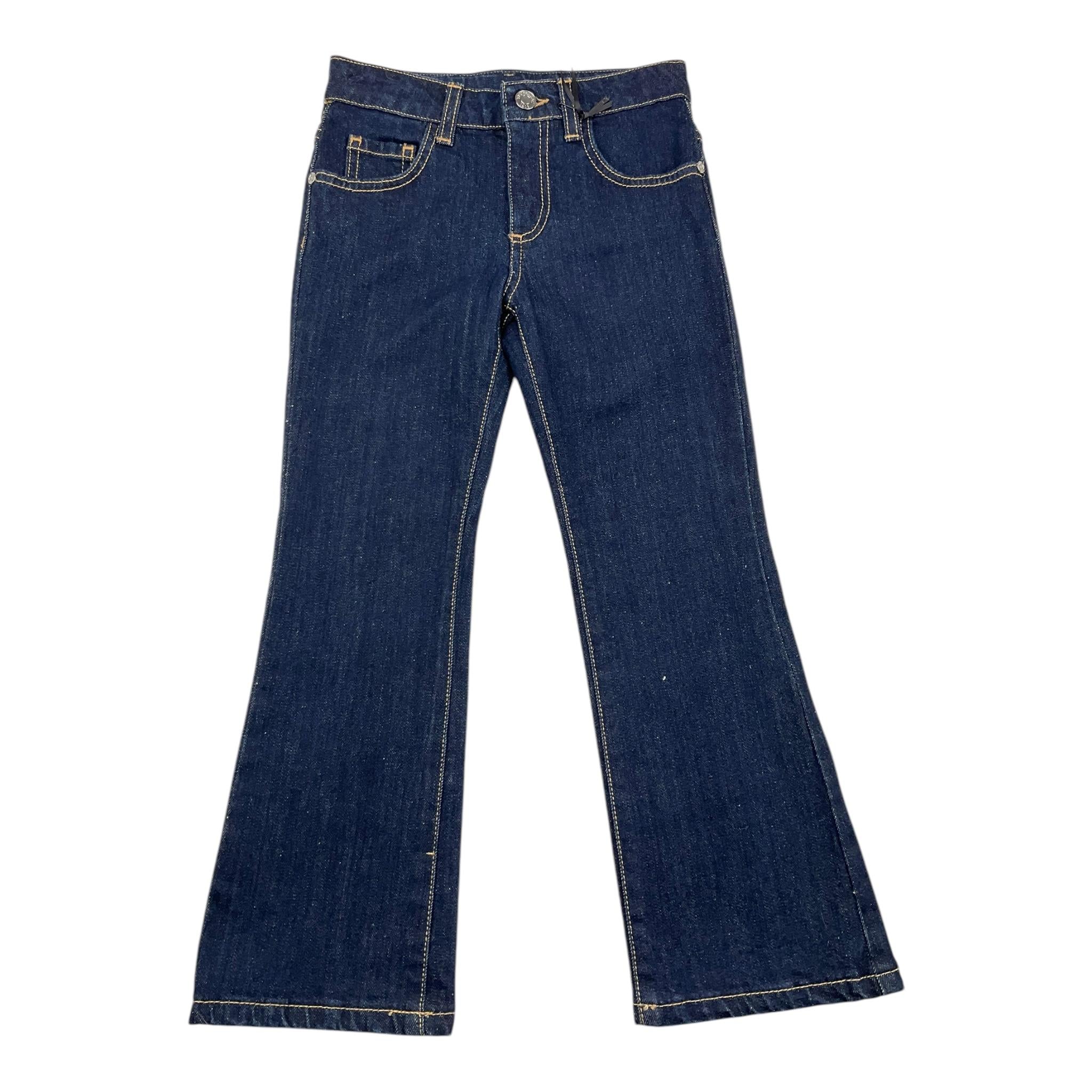 TRUSSARDI jeans tinta unita modello zampa Blu per Bambina TGA25101JE BLU TRUSSARDI