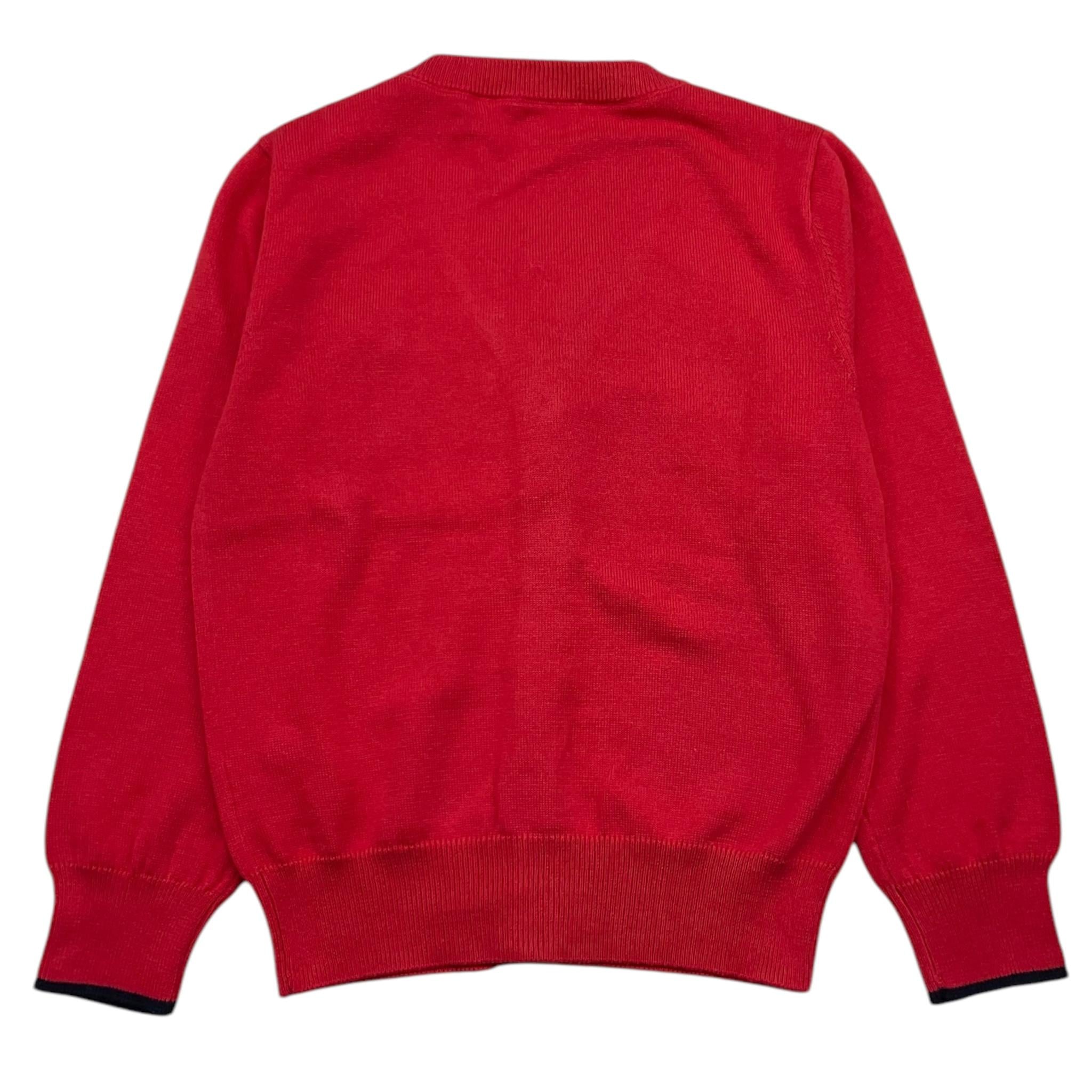 Cesare Paciotti Cardigan Tinta Unita Con Bottoni Rosso Per Bambino MGP4156B ROSSO CESARE PACIOTTI