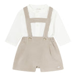 MAYORAL completo 2 pezzi camicia-salopette Bianco/beige per Neonato 2248 BIANCO/BEIGE MAYORAL