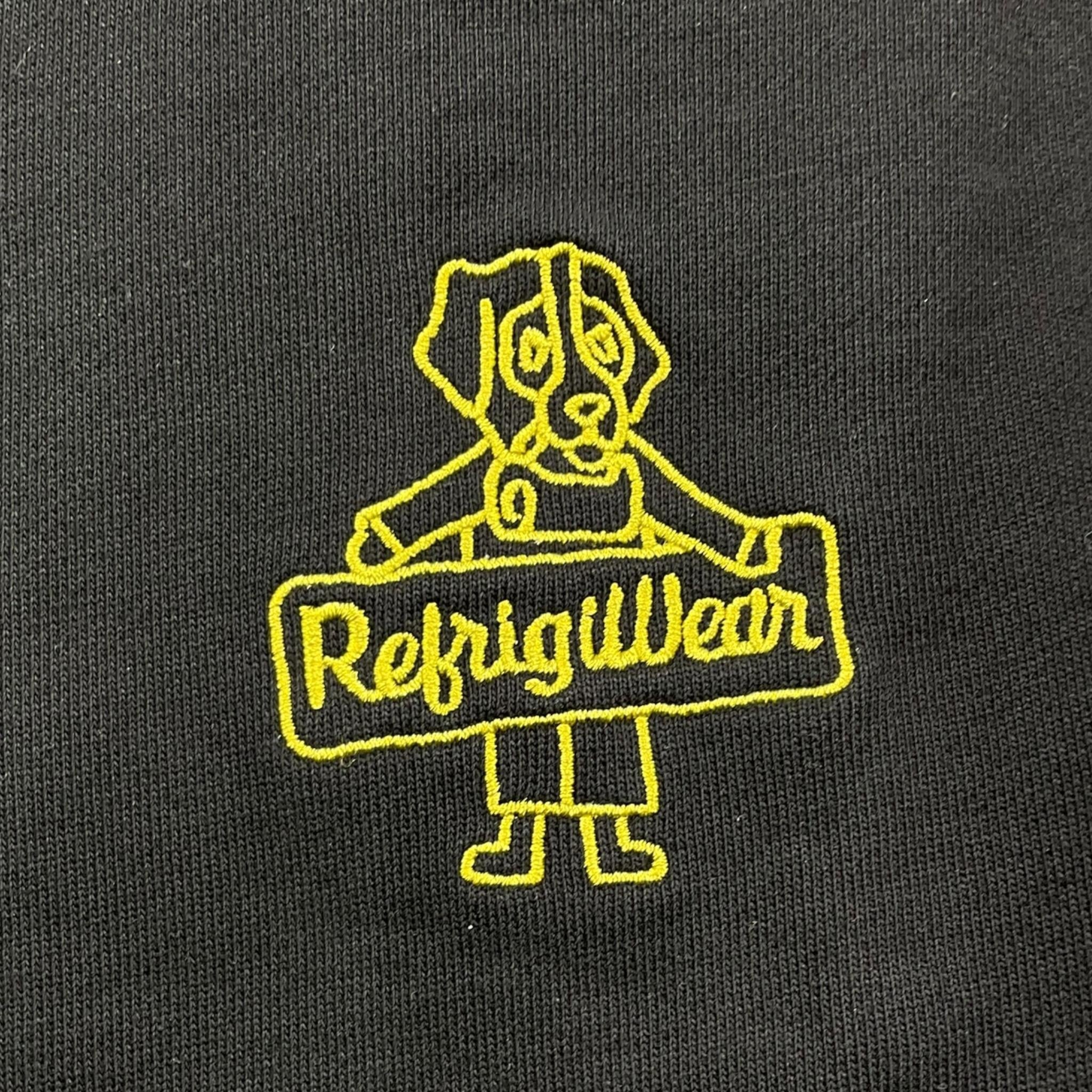 REFRIGIWEAR felpa tinta unita con zip e cappuccio Nero per Bambino RW700 NERO REFRIGIWEAR