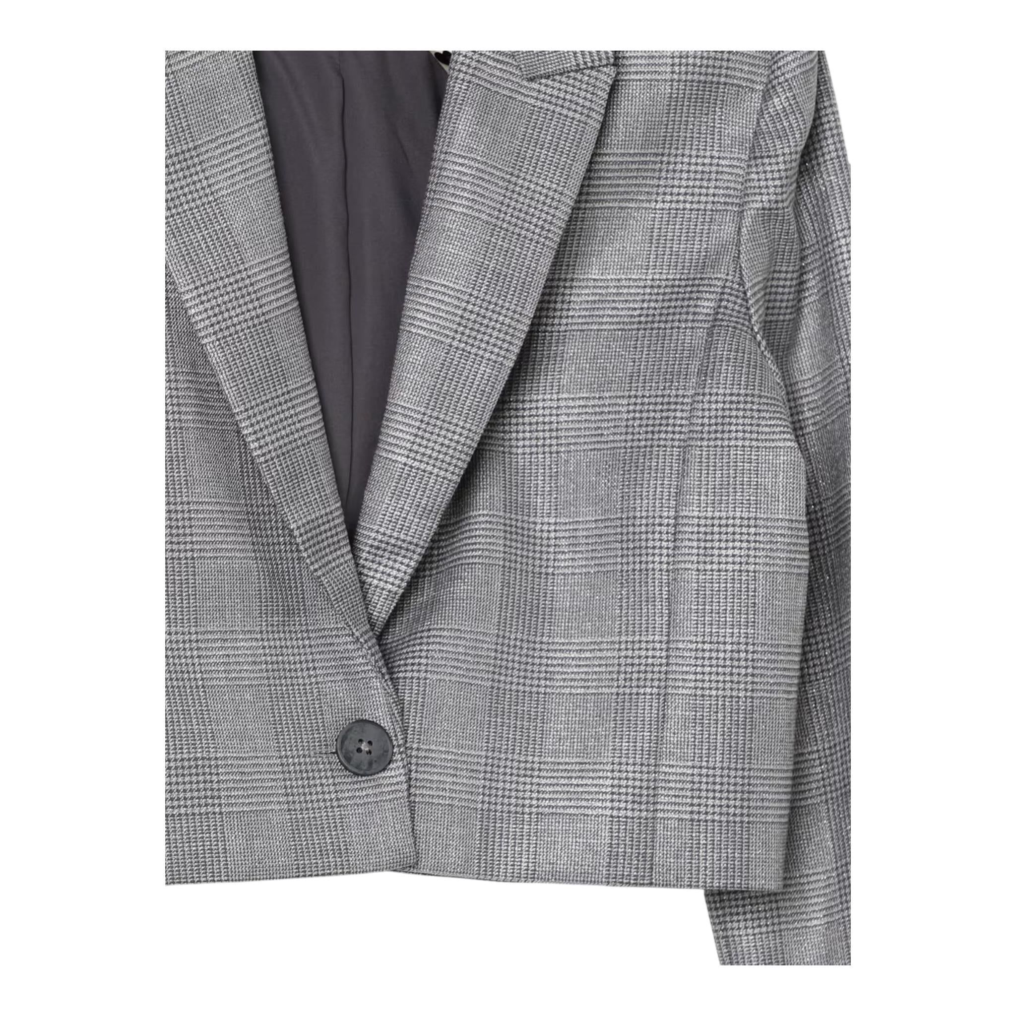 TWINSET giacca tinta unita con microfantasia Grigio per Bambina 242GJ2180X GRIGIO TWINSET