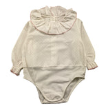 LA STUPENDERIA camicia modello body tinta unita con fantasia stelle Bianco per Neonata TBBD52X BIANCO LA STUPENDERIA