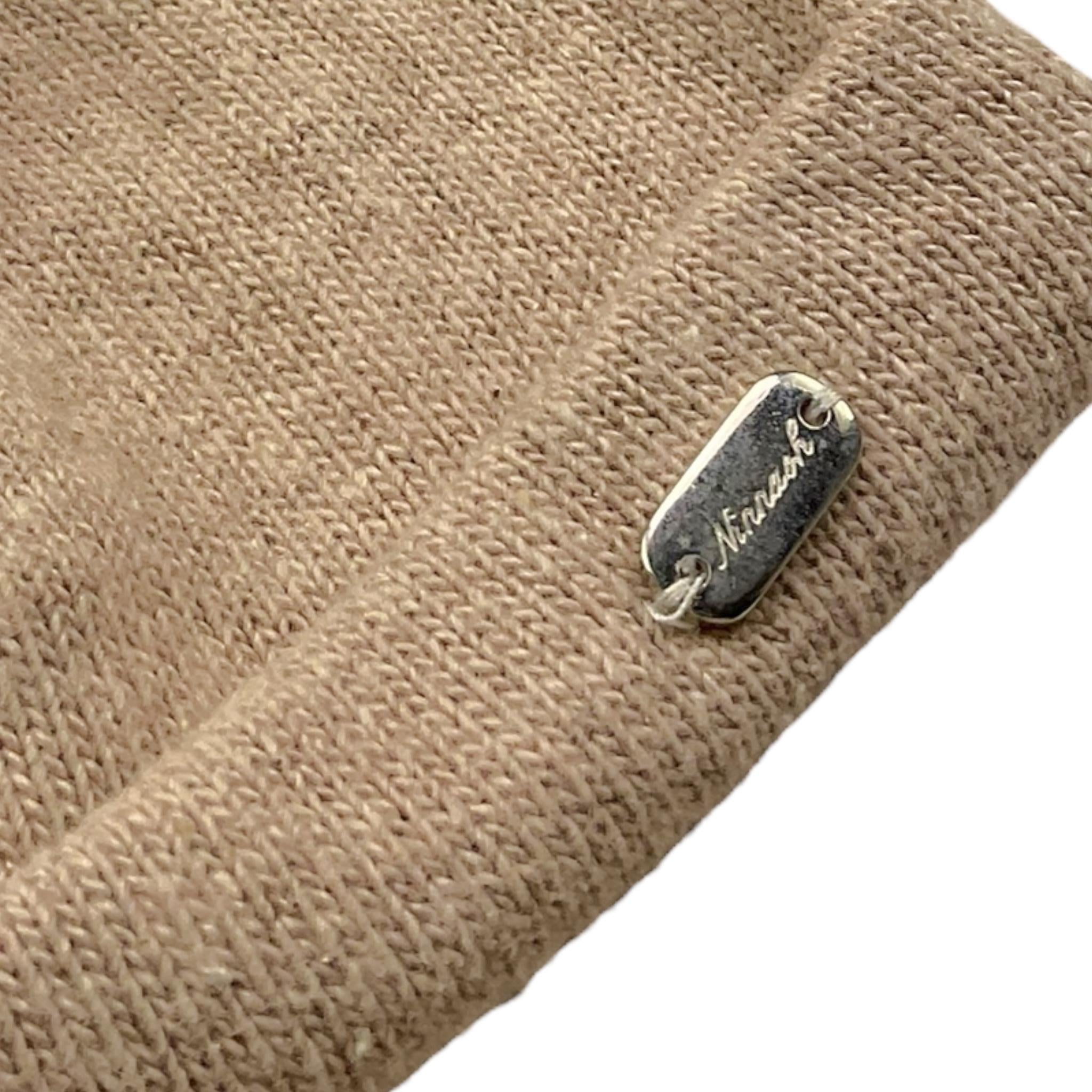 NINNAOH cappello tinta unita con pon pon Beige per Neonata I23225PEL BEIGE NINNAOH