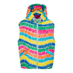 KHRISJOY giubbino tinta unita smanicato con zip e fantasia multicolor Bianco per Bambina KU2P32 BIANCO KHRISJOY