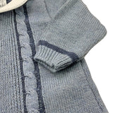 BARCELLINO tutina tinta unita con colletto in contrasto Blu per Neonato 115301 BLU BARCELLINO