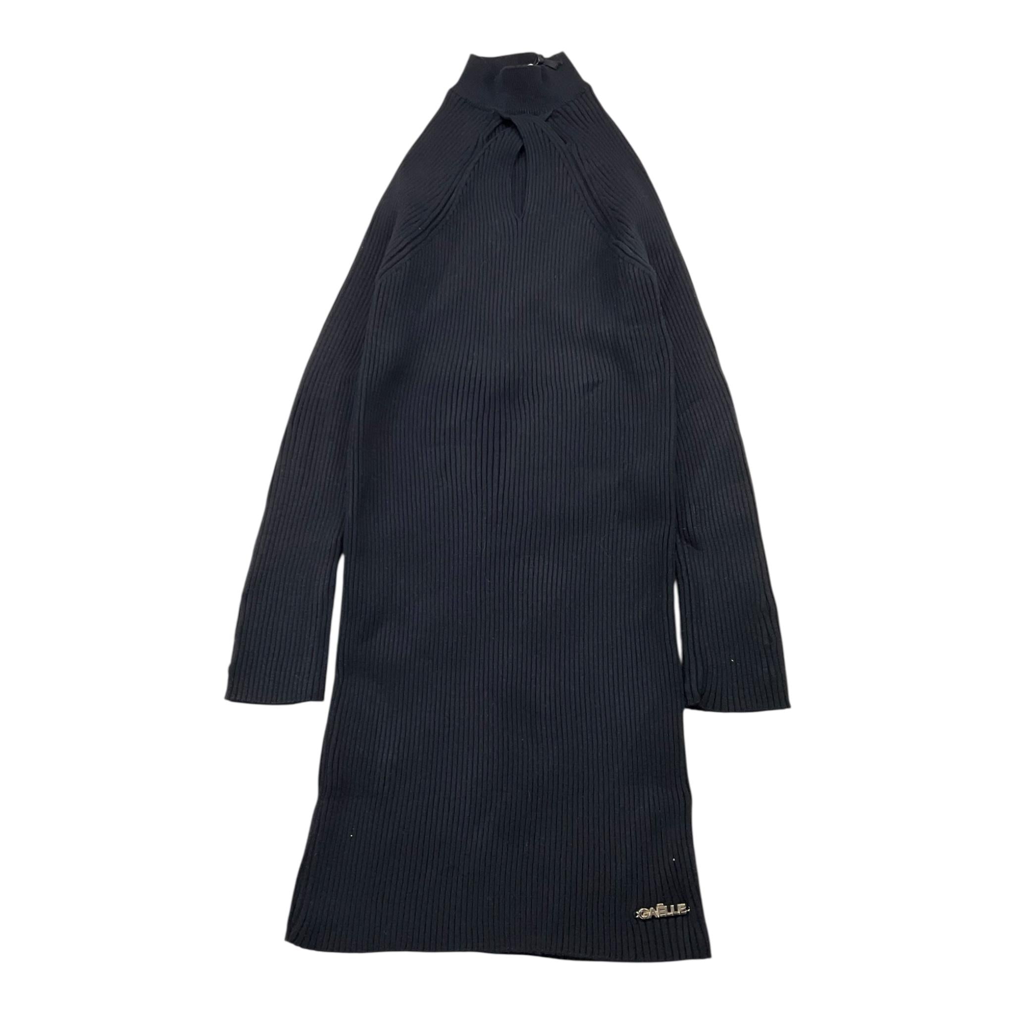 GAELLE abito tinta unita con trafori Nero per Bambina 2741VW00407 NERO GAELLE