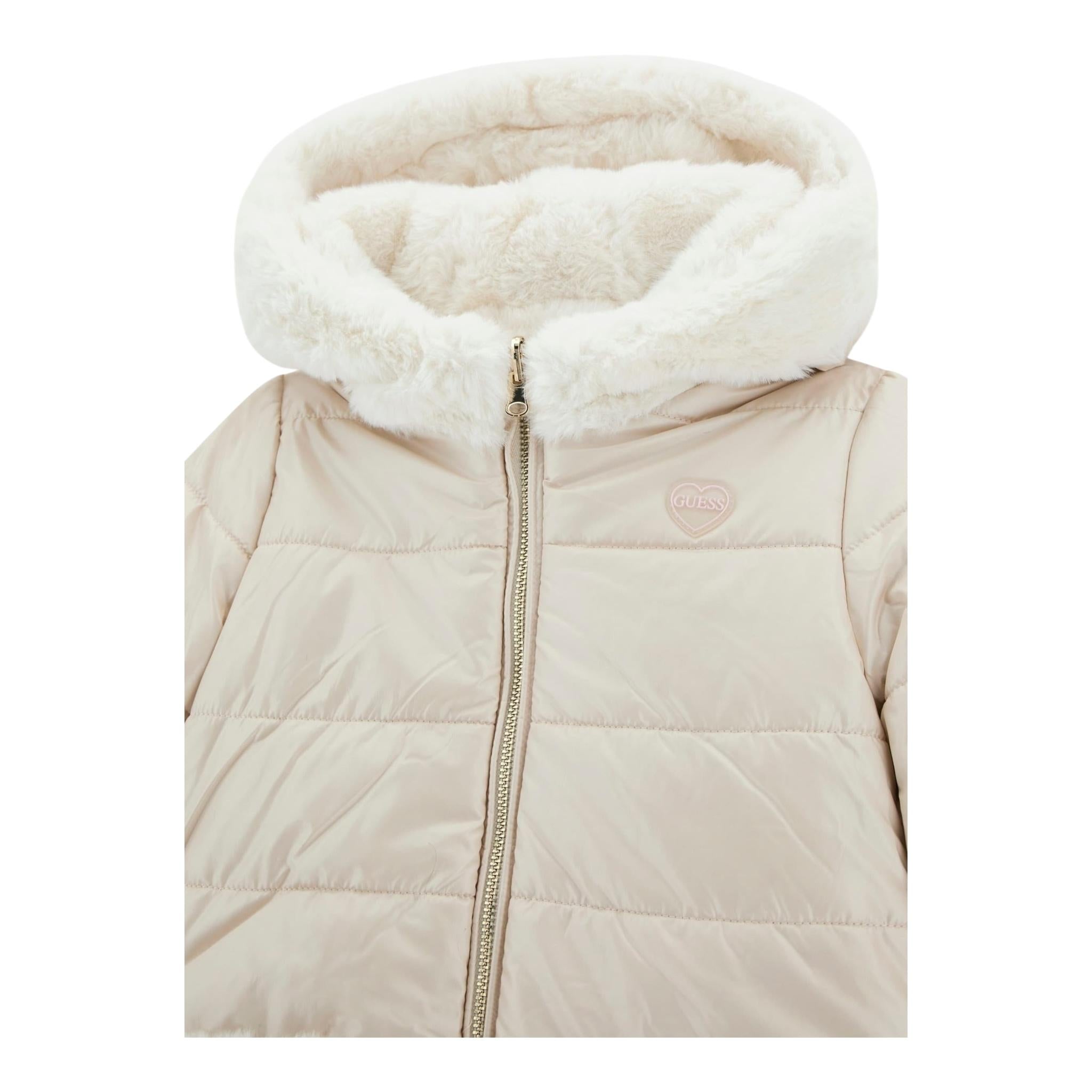 GUESS giubbino reversibile bicolore con pelliccia Beige per Neonata K4BL02WGL60 BEIGE GUESS