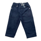 Y-CLU pantalone tinta unita in camoscio con girovita regolabile Blu per Neonato BY10 BLU Y-CLU