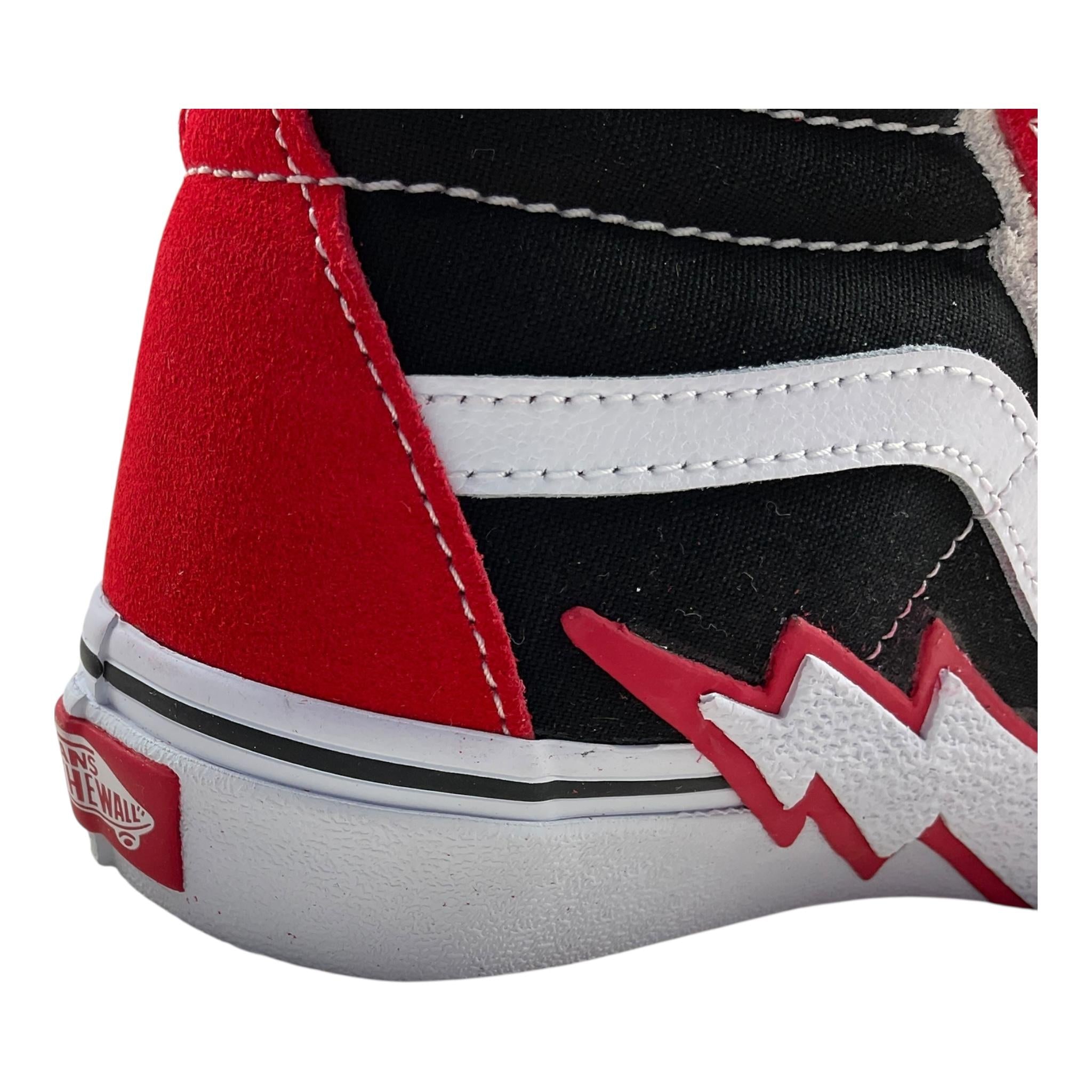 VANS sneakers collo alto bicolore Nero/rosso per Bambino VN000BVJREB1 NERO/ROSSO VANS