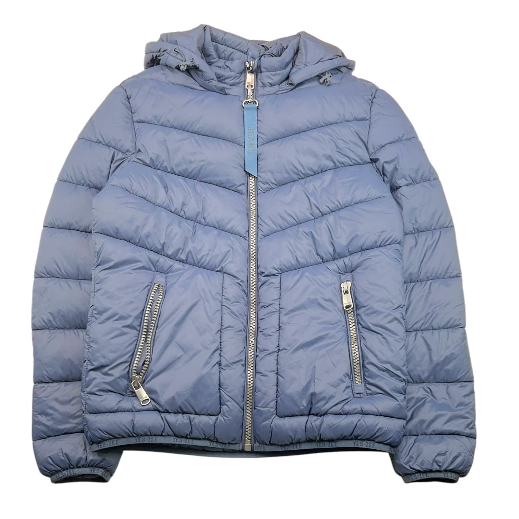 YES ZEE giubbino tinta unita con zip e cappuccio Blu per Bambino 2001 BLU YES ZEE