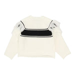 TWINSET maglia girocollo tinta unita con frange Bianco per Bambina 242GJ3163XXXXX BIANCO TWINSET