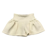LIU JO short  tinta unita con fiocco in contrasto Panna per Bambina KF4140 PANNA LIU JO