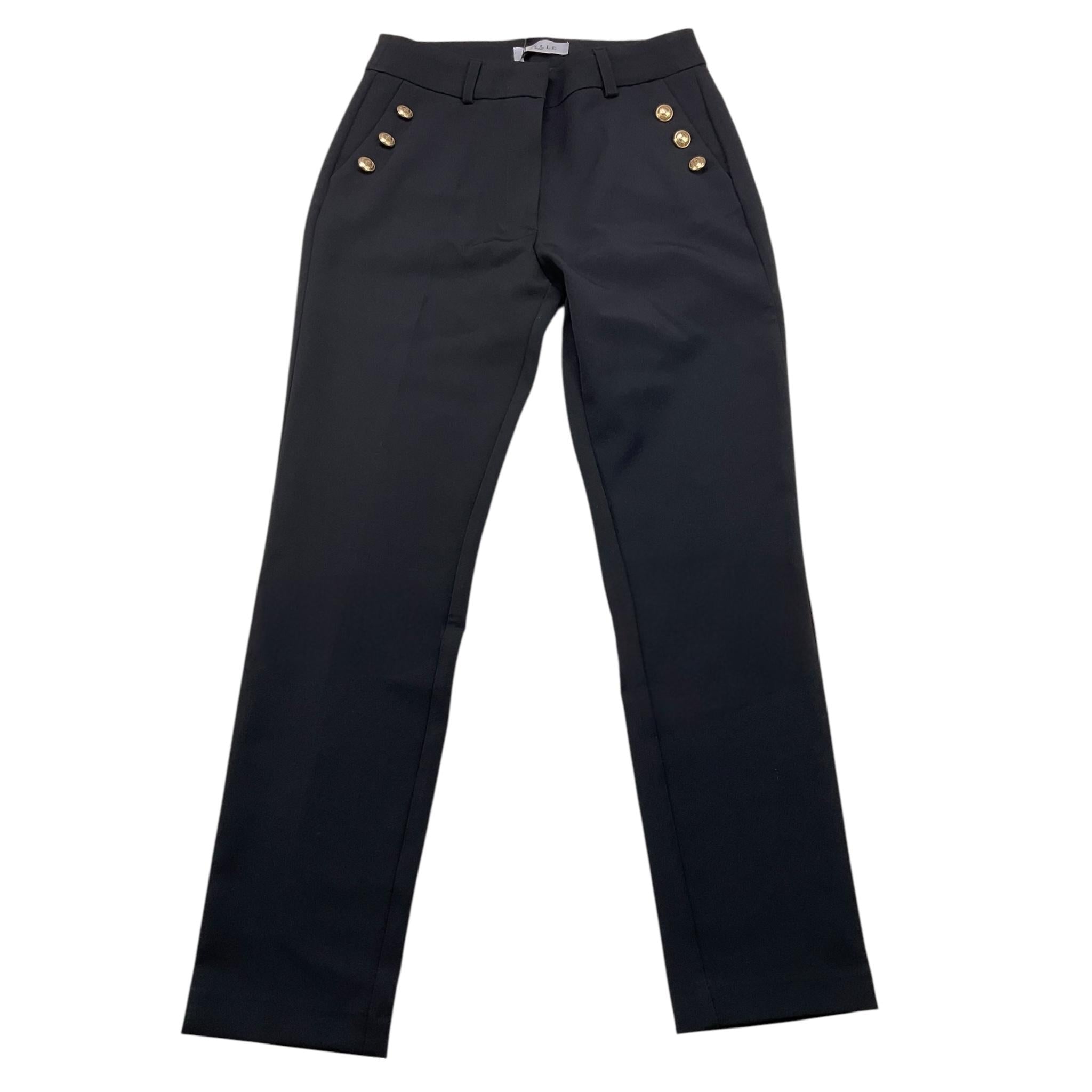GAELLE pantalone tinta unita con finti bottoni Nero per Bambina 2741P00323X NERO GAELLE