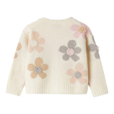 IL GUFO cardigan tinta unita con stampa fiori Panna per Neonata A24GF438EM220 PANNA IL GUFO