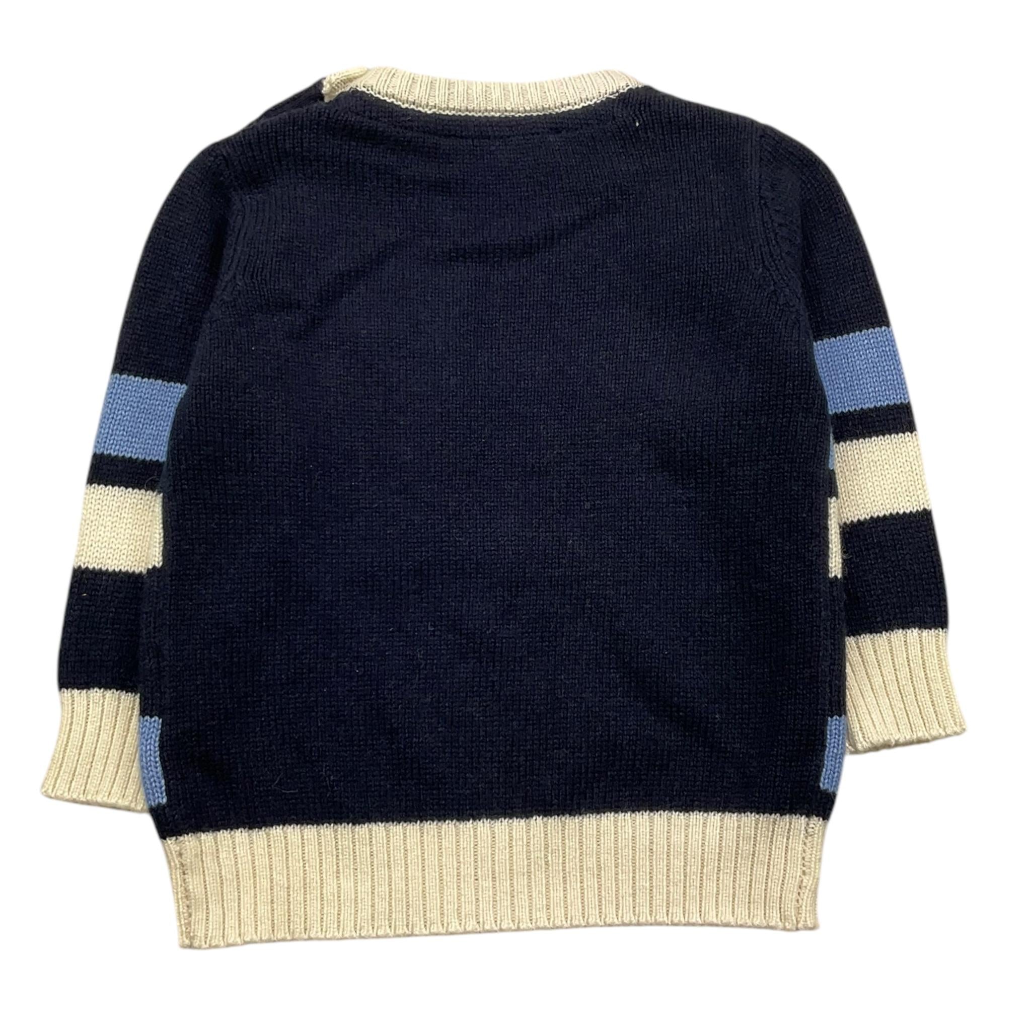 TRUSSARDI maglia girocollo tricolore Multicolor per Neonato TIA2511MA MULTICOLOR TRUSSARDI