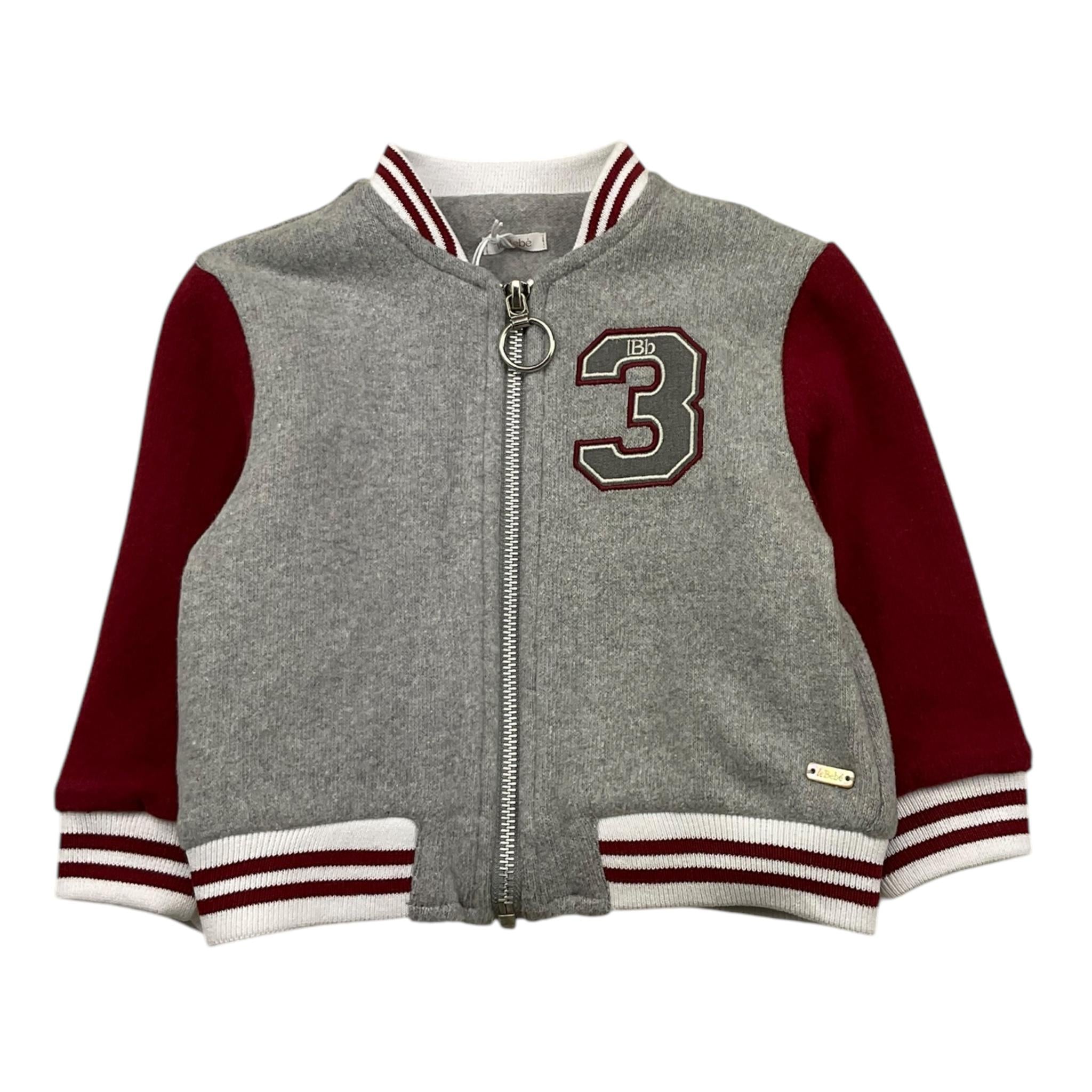 LE BEBE' giubbino modello college tinta unita Grigio per Neonato LBB5153 GRIGIO LE BEBE'